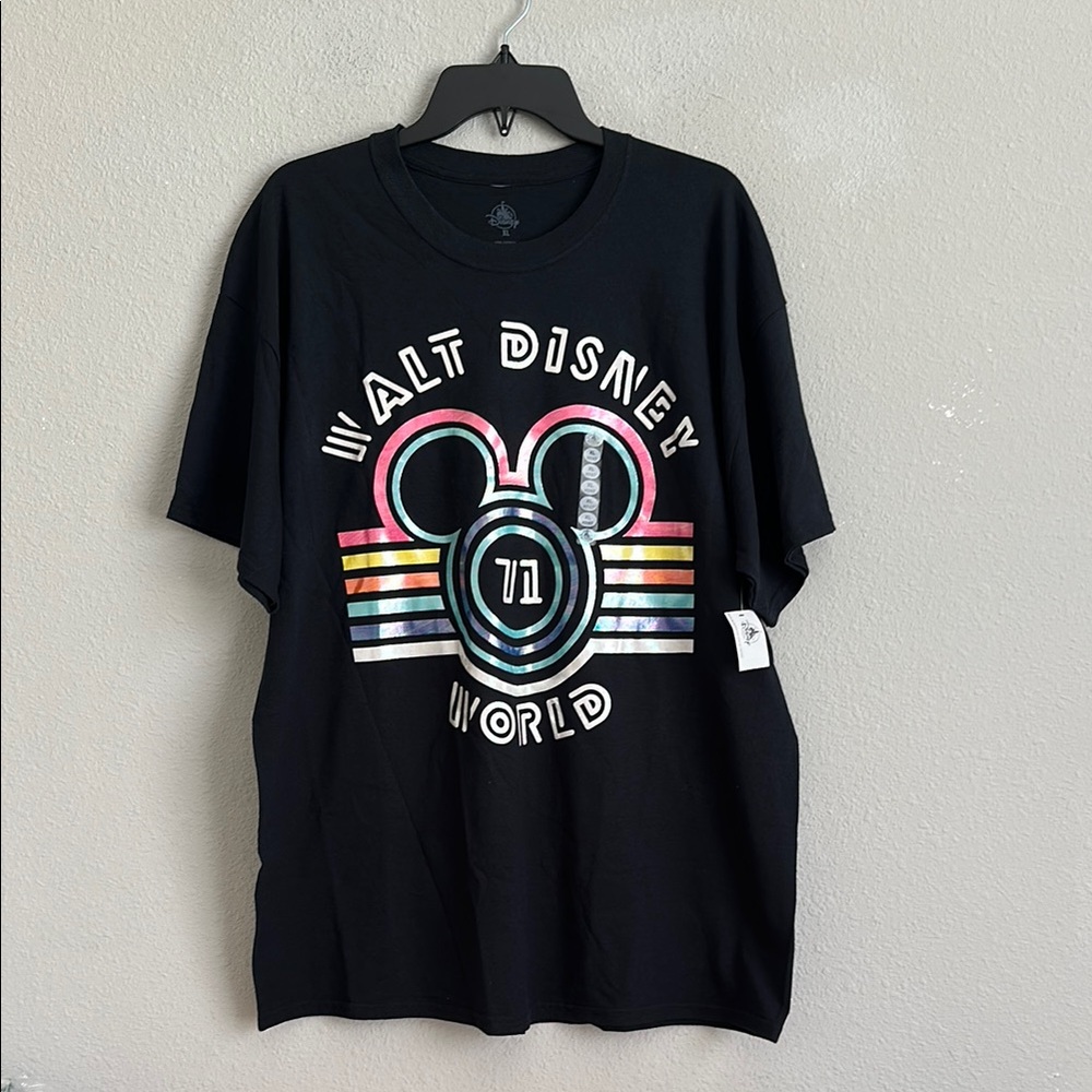 Walt Disney World Retro Rainbow  71 T-shirt nwt XL